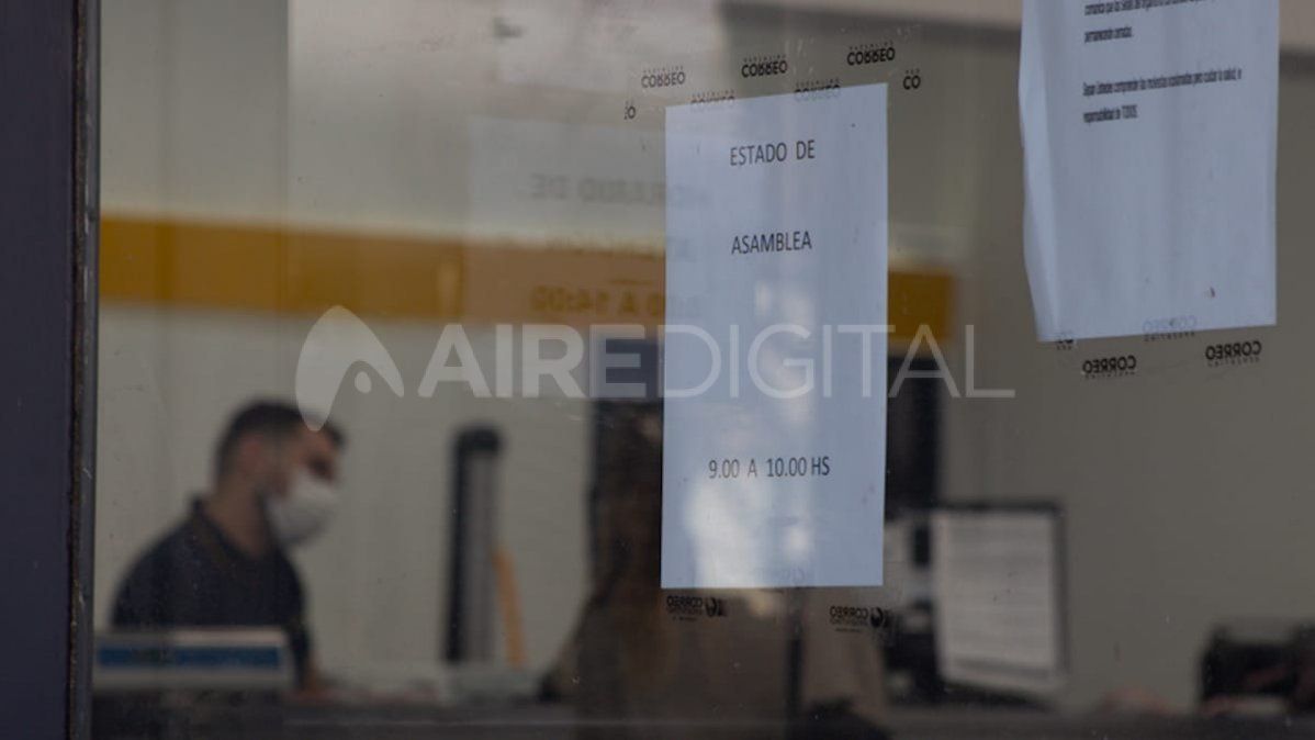 La atención al público del Correo Argentino se ve restringida de 9 a 10 por asambleas de trabajadores.