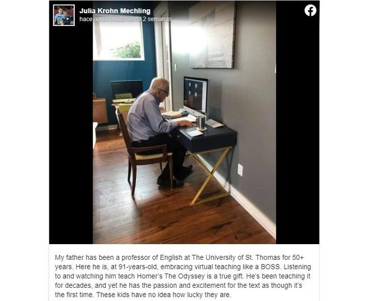  Texto. La hija del hombre compartió una publicación en Facebook. Foto: captura de pantalla. 