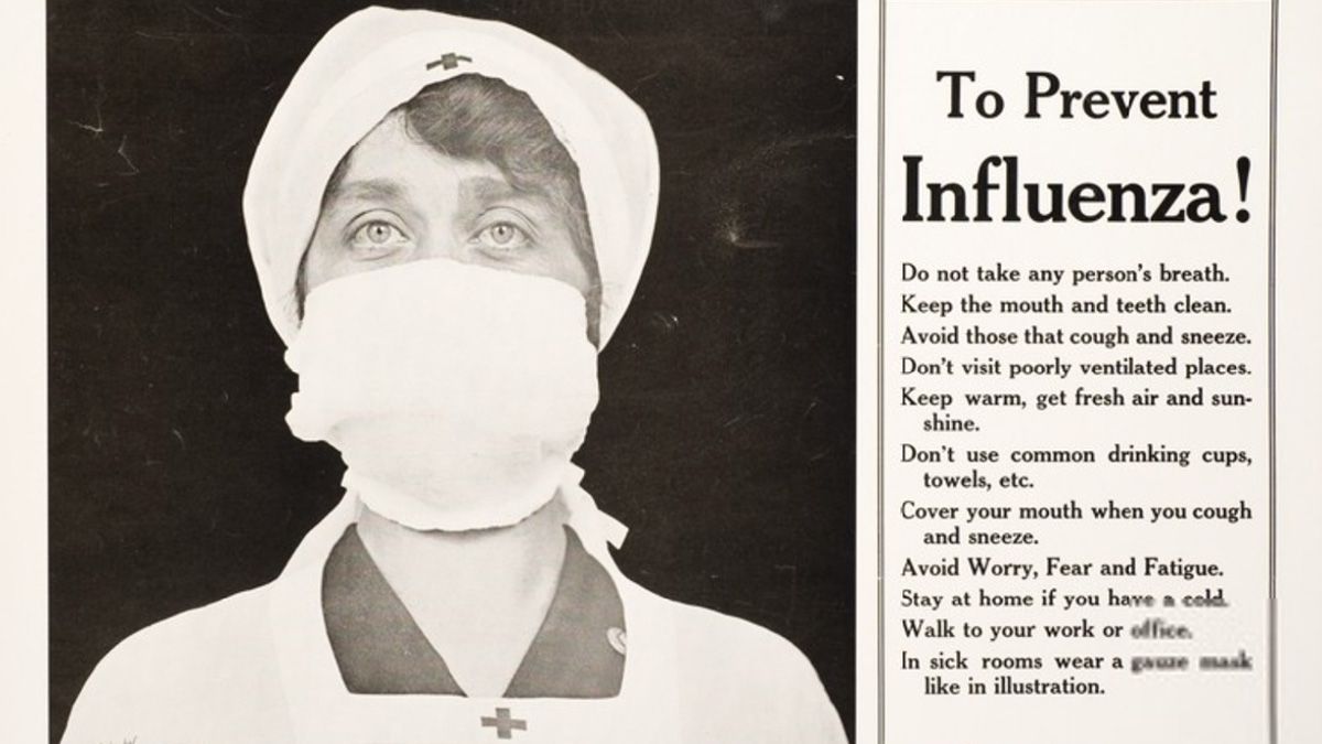 Consejos para prevenir la influenza de 1918.