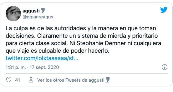 Tuits contra Stephanie Demner