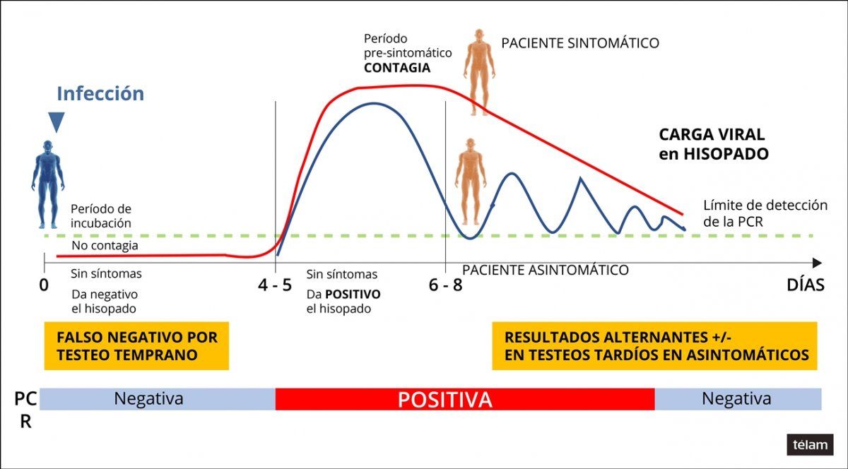 Coronavirus: por qué una persona contagiada puede dar negativo en una prueba de diagnóstico