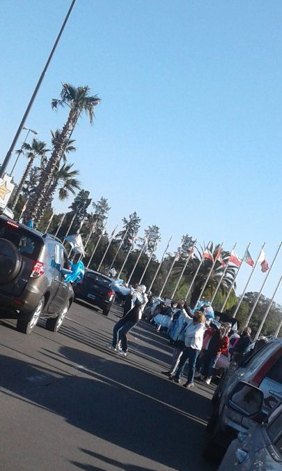 Movilización contra el gobierno en Tigre.