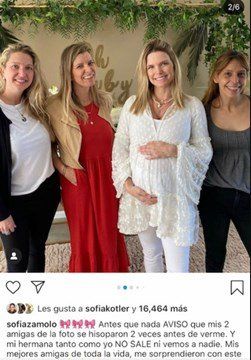 El baby shower polémico de Sofía Zámolo