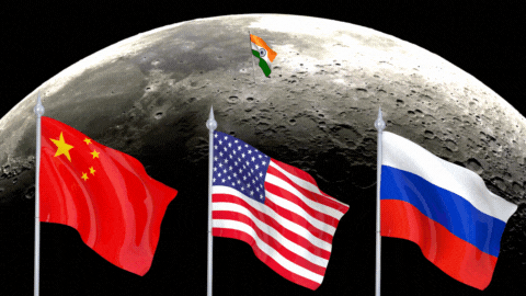 Una nueva carrera espacial por el agua en forma de hielo en la Luna ya comenzó.