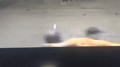 Uno de los videos registró el momento del disparo