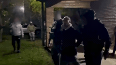 El momento en el que era recapturado el peligroso sicario Mauricio Laferrara.