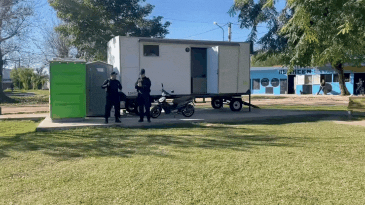 En el barrio de Alto Verde quedó una casilla que ocuparán efectivos de la policía de la provincia de Santa Fe.