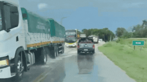 Más de 100mm de lluvia y anegamientos en la ruta 11 entre Llambi Campbell y Nelson