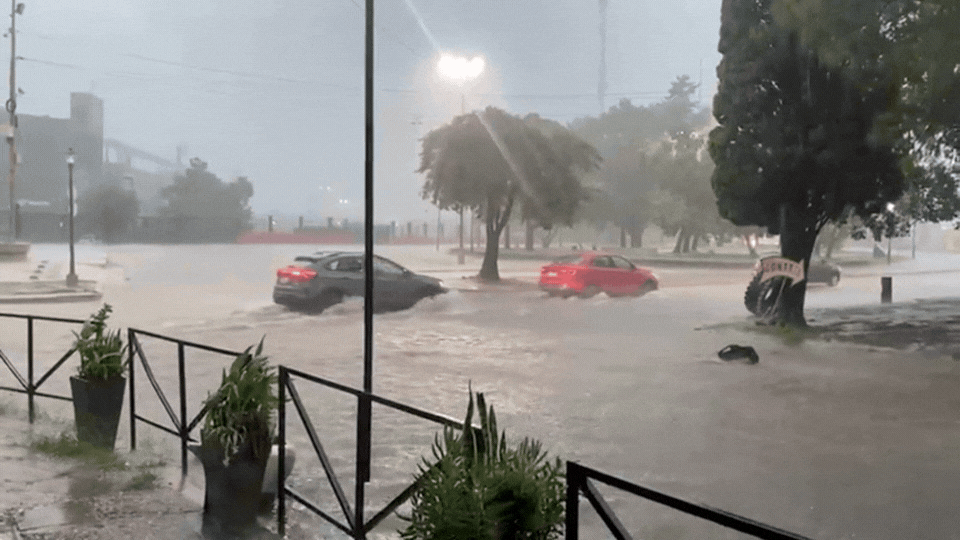 Temporal en la ciudad de Santa Fe: cayeron casi 100 milímetros en menos de cuatro horas