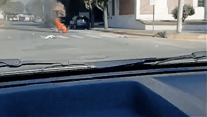 Fuerte accidente en barrio Candioti. Fuerte accidente en barrio Candioti.