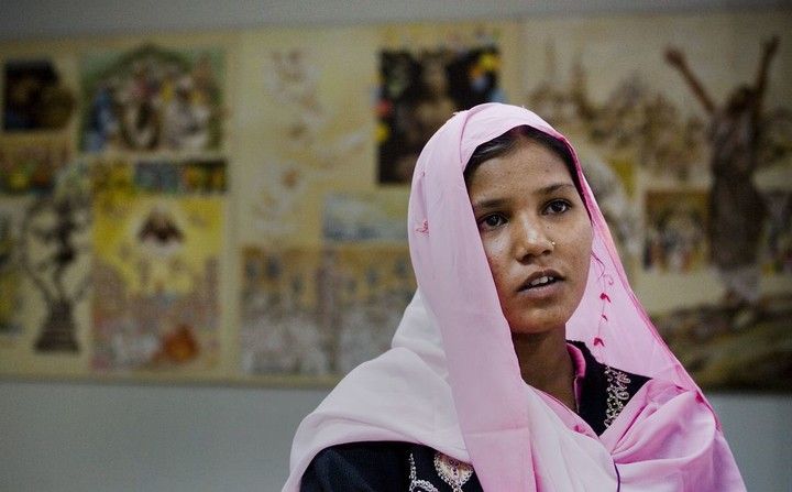 Una de las hijas de Asia Bibi./ AP