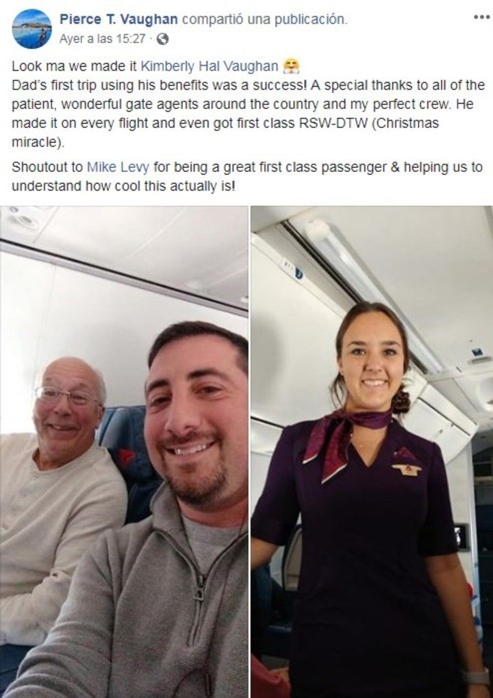 "Hal decidiÃÂ³ que pasarÃÂ­a las fiestas con ella", contÃÂ³ Mike Levy que viajÃÂ³ junto al padre.