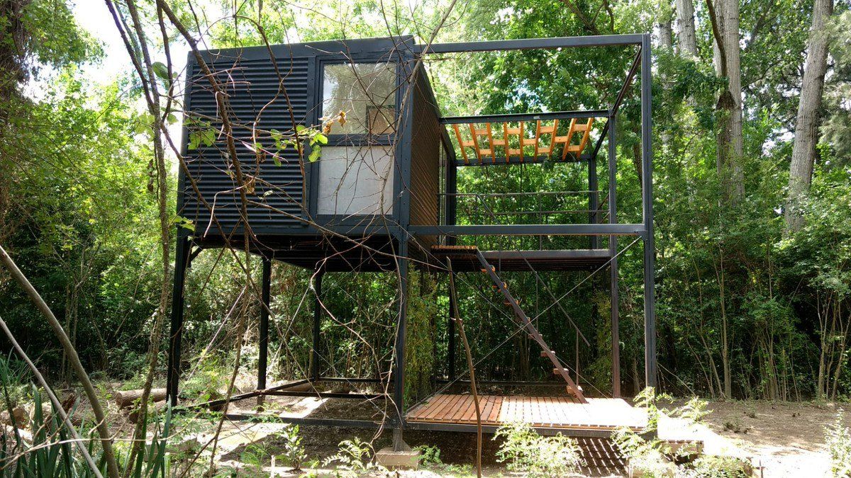 Concepto. Los autores idearon un sistema constructivo prefabricado con la posibilidad de expandirse.