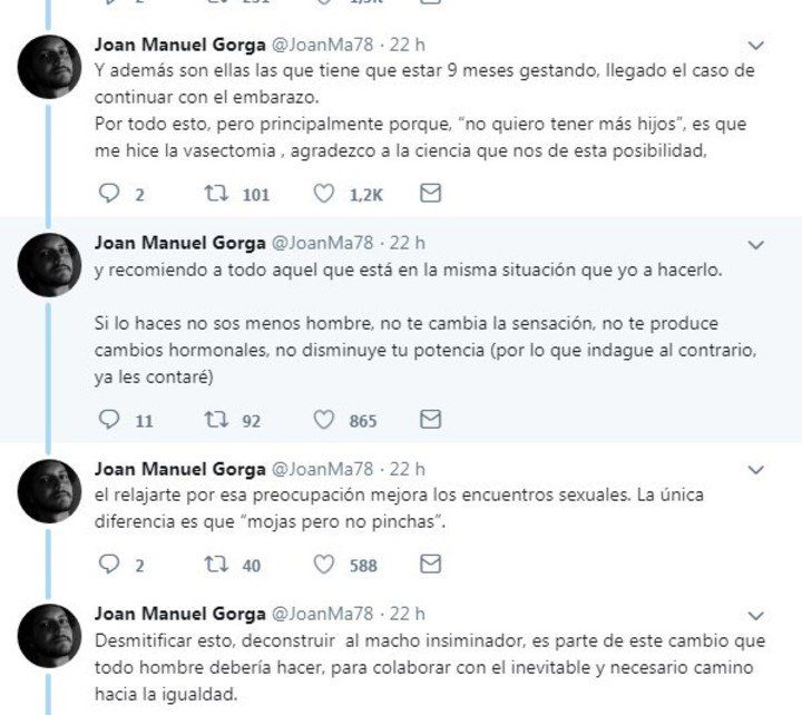 El joven explicó los motivos de su decisión.