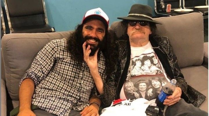 Juan Pablo SorÃn y Charly GarcÃa fueron juntos a la entrevista radial en Punta del Este.