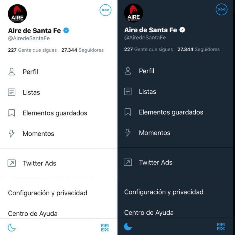 twitter claro oscuro