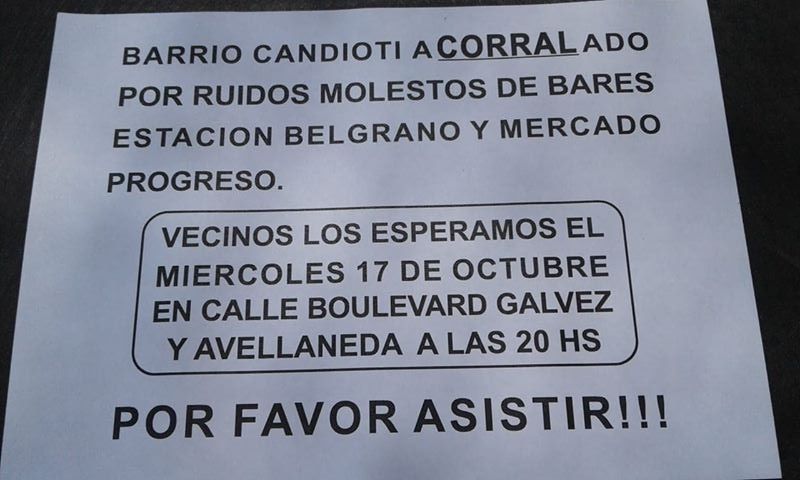 ruidos molestos