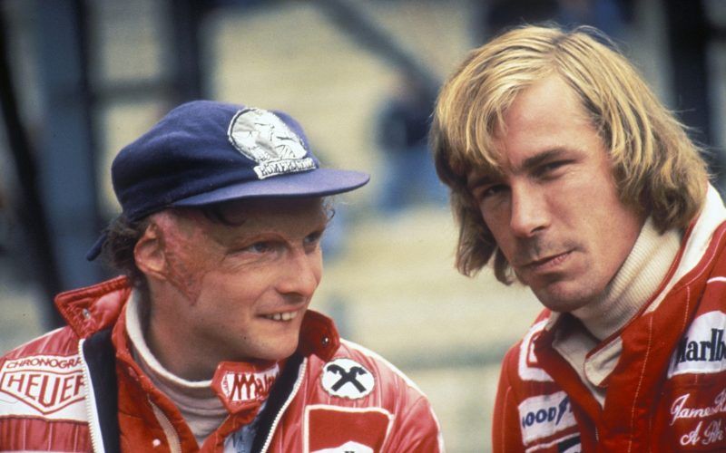 Niki Lauda y James Hunt.