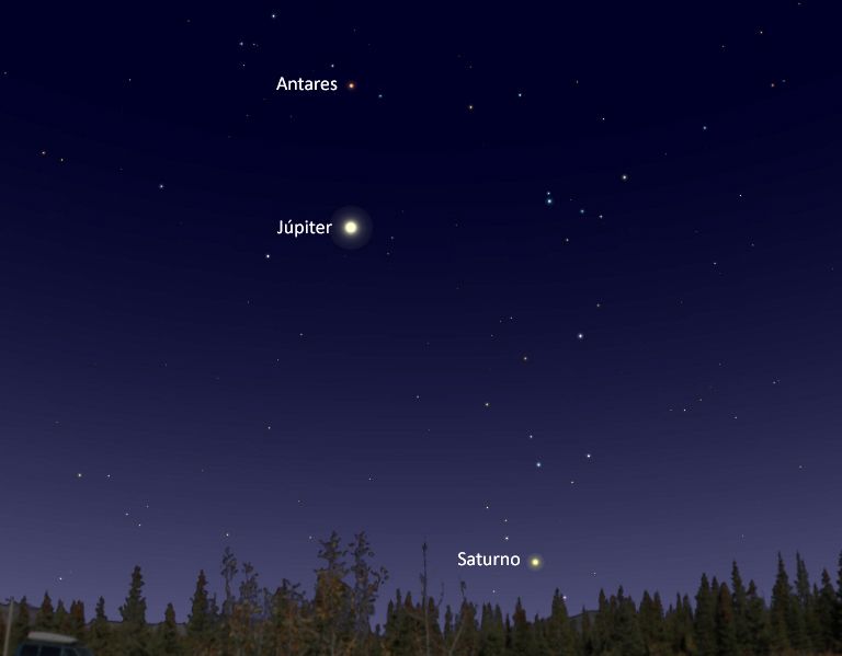Esta noche el gigante planeta gaseoso Júpiter, se colocará en oposición con el Sol desde nuestra perspectiva en la Tierra. Será el mejor momento del año para observarlo.