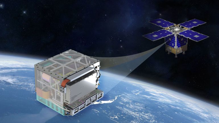 Recreación del reloj atómico más preciso que la NASA ha diseñado para ser lanzado al espacio. / NASA