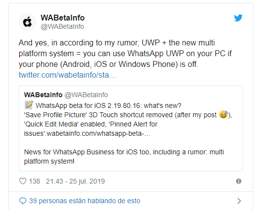 WhatsApp prepara nuevas funciones y una app de escritorio para Windows