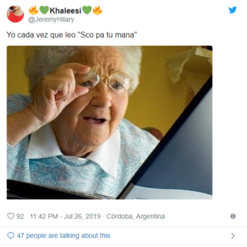Que significa "Sco pa tu Mana", la frase que es furor en las redes sociales