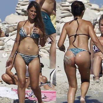 Las fotos de Antonella Roccuzzo en bikini que ella no quiere que veas