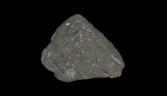 La muestra lunar que recogió Neil Armstrong.