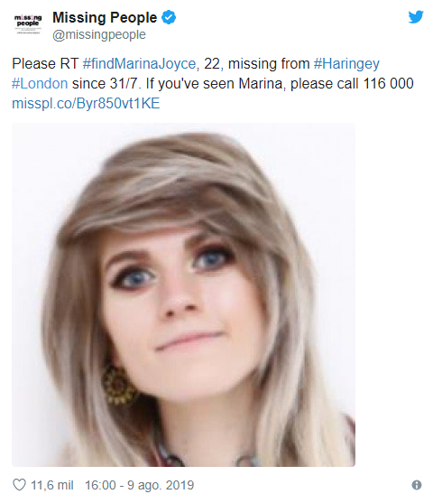 Reportaron la desaparición de la youtuber Marina Joyce