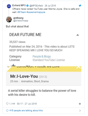 El misterioso caso de Marina Joyce, la youtuber desaparecida