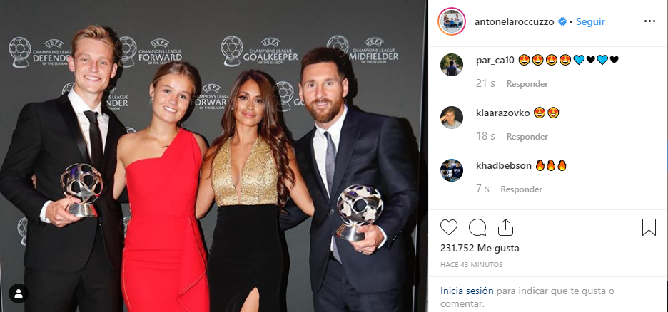 Anto Roccuzzo se robó todas las miradas con su espectacular vestido y un infartante escote