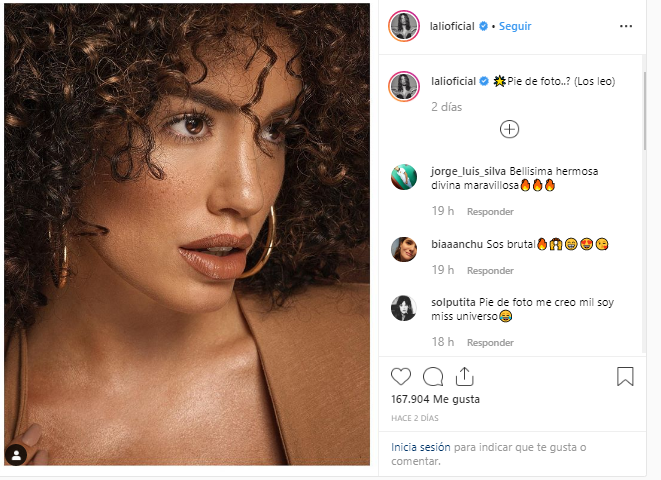 Lali Espósito encendió las redes pidiendo a sus seguidores "un pie de foto"