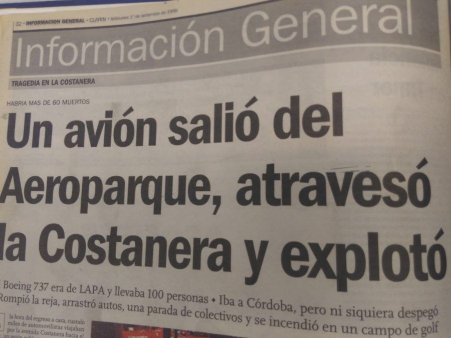 Accidente Lapa. Clarín.