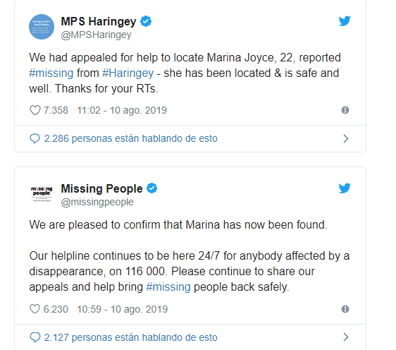 Localizan a la youtuber Marina Joyce 10 días después de su desaparición