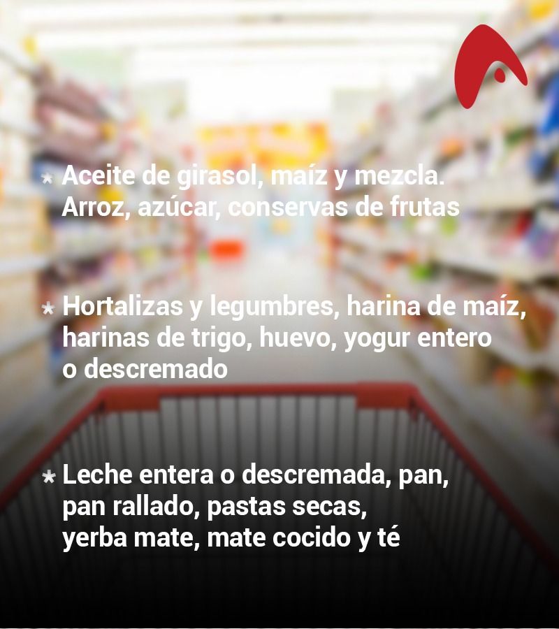Los productos sin IVA se consiguen en las góndolas de la ciudad.