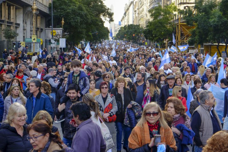 manifestacion apoyo macri en buenos aires