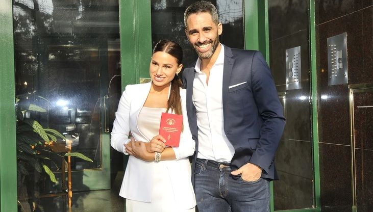 El Pollo Álvarez dio el sí con la cocinera Tefi Russo, tras dos años de amor