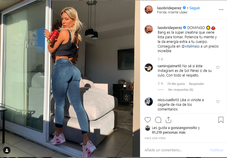 La foto que despertó el deseo de los seguidores de Sol Pérez