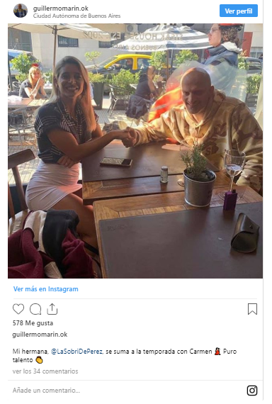 Sol Pérez habló tras los rumores de romance con Guillermo Marín