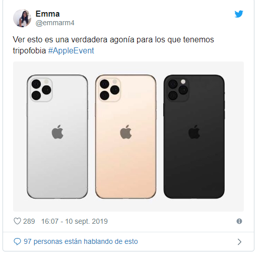 Qué es la tripofobia, el miedo irracional que despierta el iPhone 11