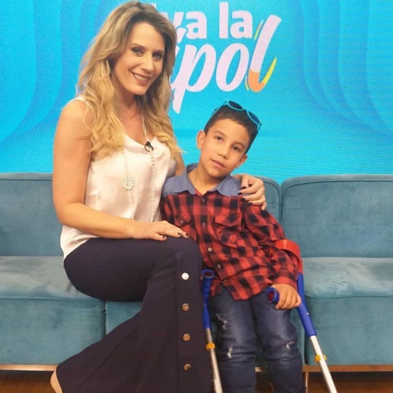 Rocío Marengo se dio un terrible golpe en un programa y casi aplasta a un nene