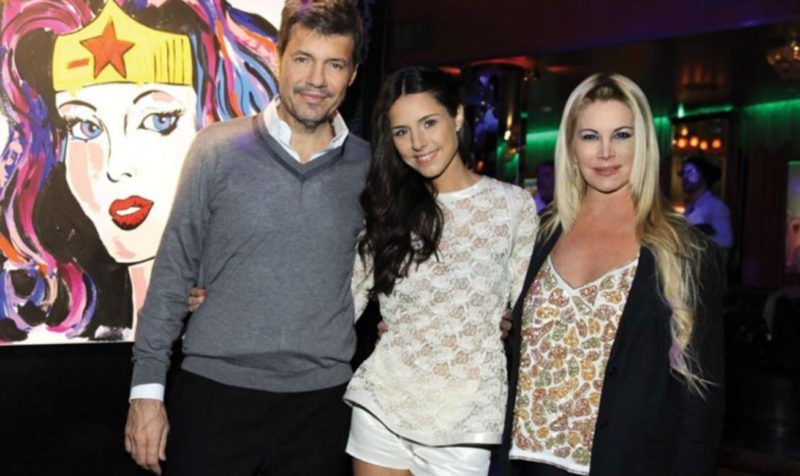Marcelo Tinelli y Soledad Aquino junto a su hija Candelaria