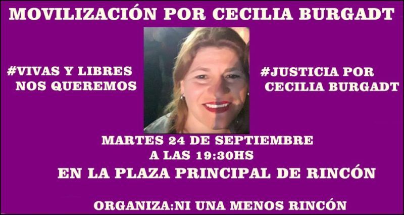 El martes Cecilia Burgadt cumpliría 43 años y se realizará una movilización para pedir justicia por su asesinato