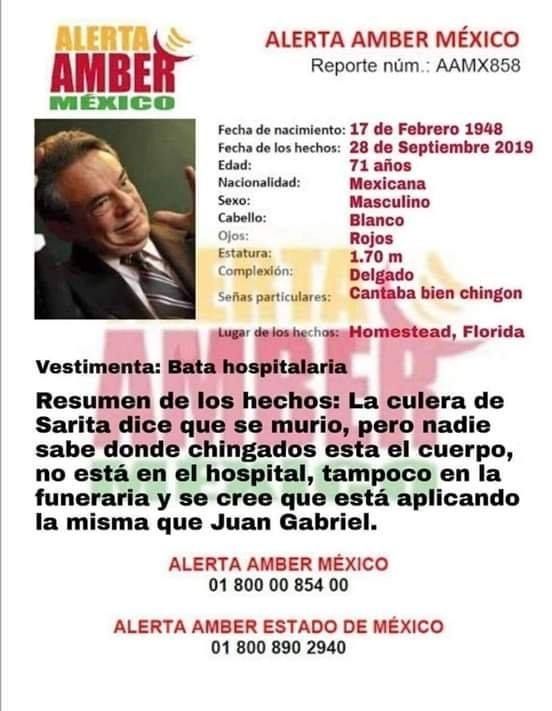 ¡El cuerpo no aparece! ALERTA AMBER tras la muerte de José José