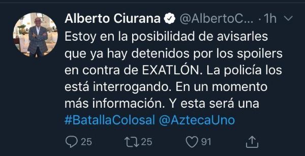 ¡Es real! Cae banda que daba “spoilers” de Exatlón México 2019