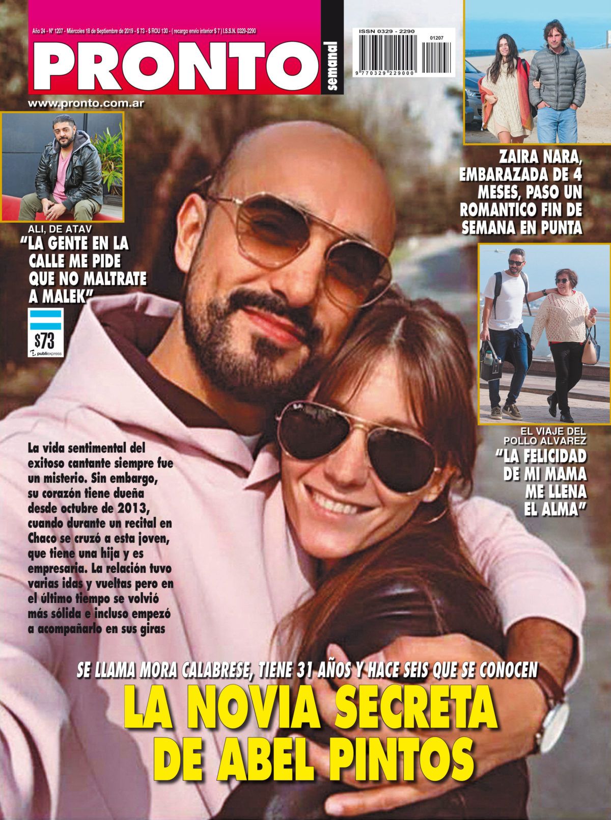 La revista Pronto confirmó el romance de Abel Pintos