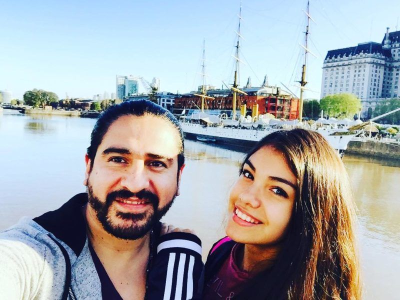 Ariel Puchetta y su hija Morena