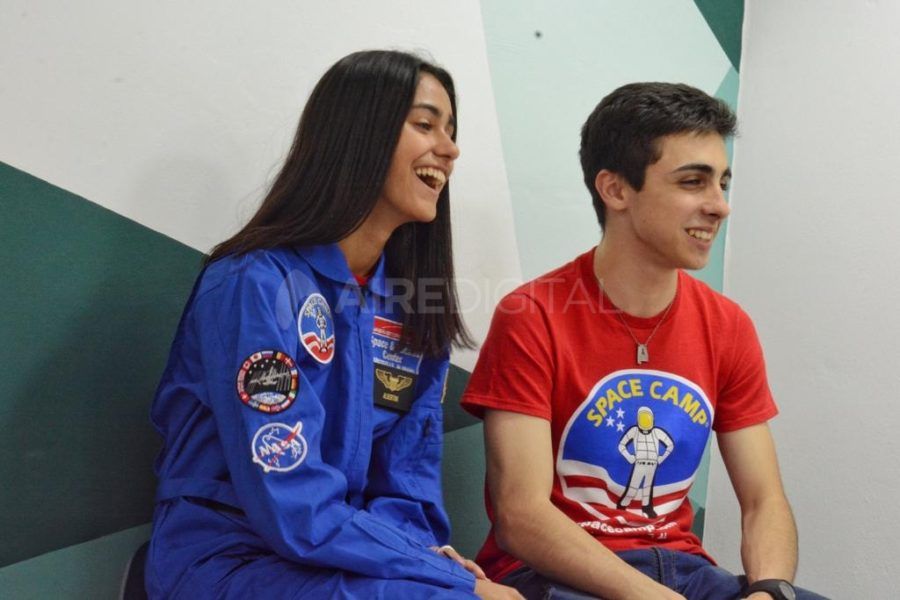 Albertina Risso y Santiago Ciprian en Aire de Santa Fe. Foto: Gonzalo Gorosito.