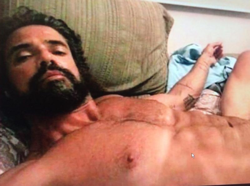 Una de las fotos que viralizaron de Luciano Castro