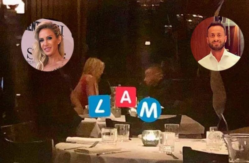 Salazar y Baclini fueron sorprendidos en un restaurante